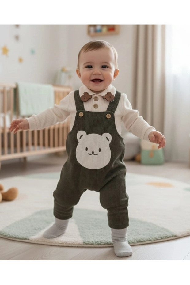 Gözde Kids 1008 Gardener Set with Teddy Bear Collar