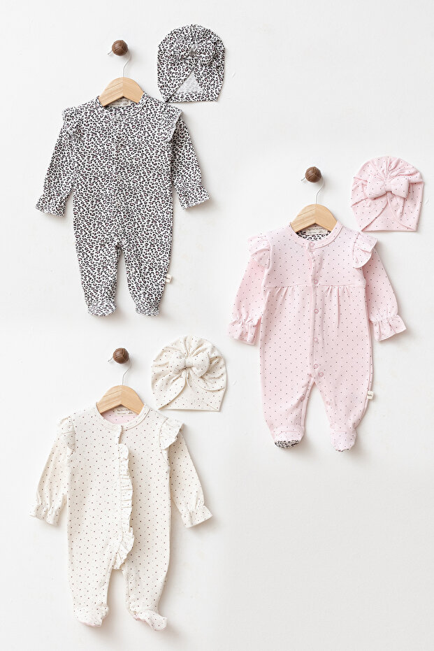 yukobaby bebeğiniz için en doğalı BEBEK %100 PAMUKLU BONELİ FIRDIRLI 3'LÜ PATİKLİ TULUM YENİDOĞAN HASTANE ÇIKIŞI BEBEK KIYAFETİ 0-3 AY