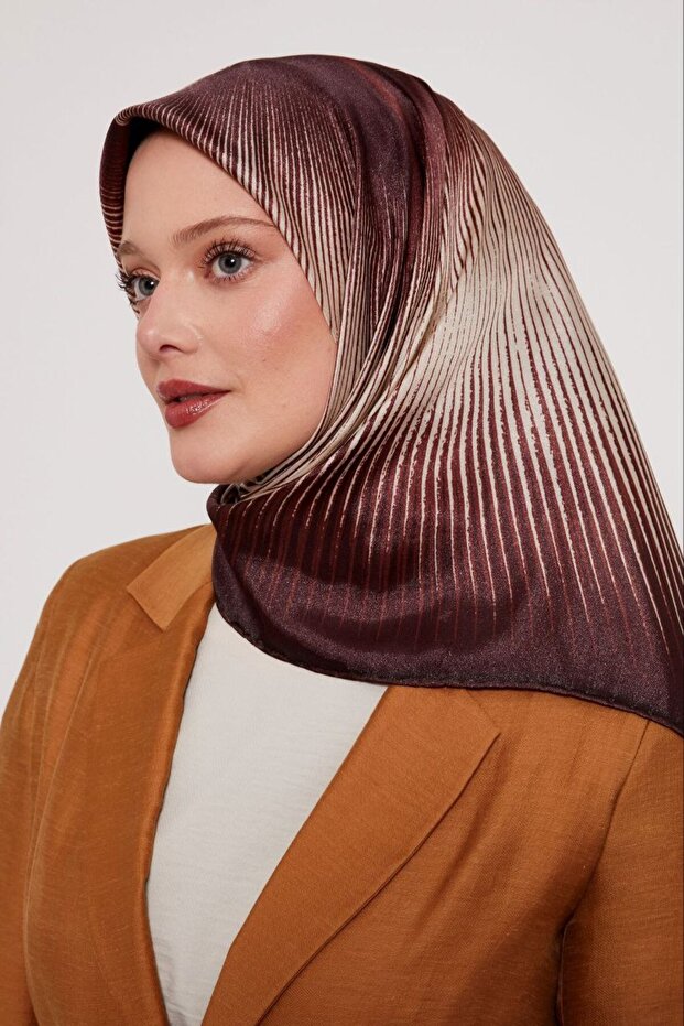Hawaiian Striped Pattern Sparkling Crystal Scarf