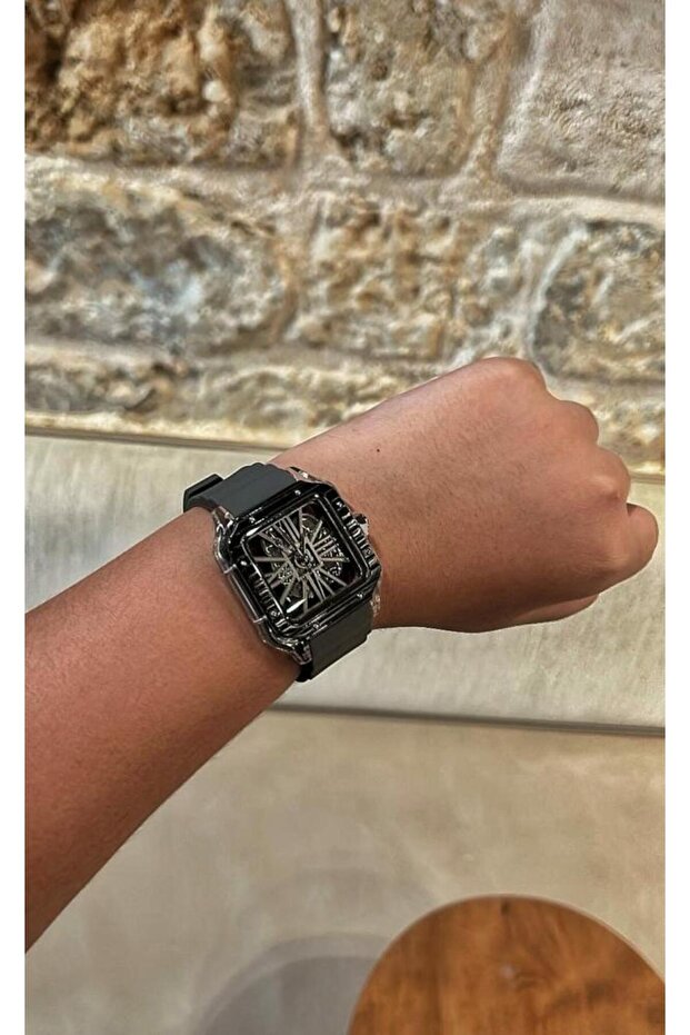 ساعة رجالية كوتير سيليكون رمادي