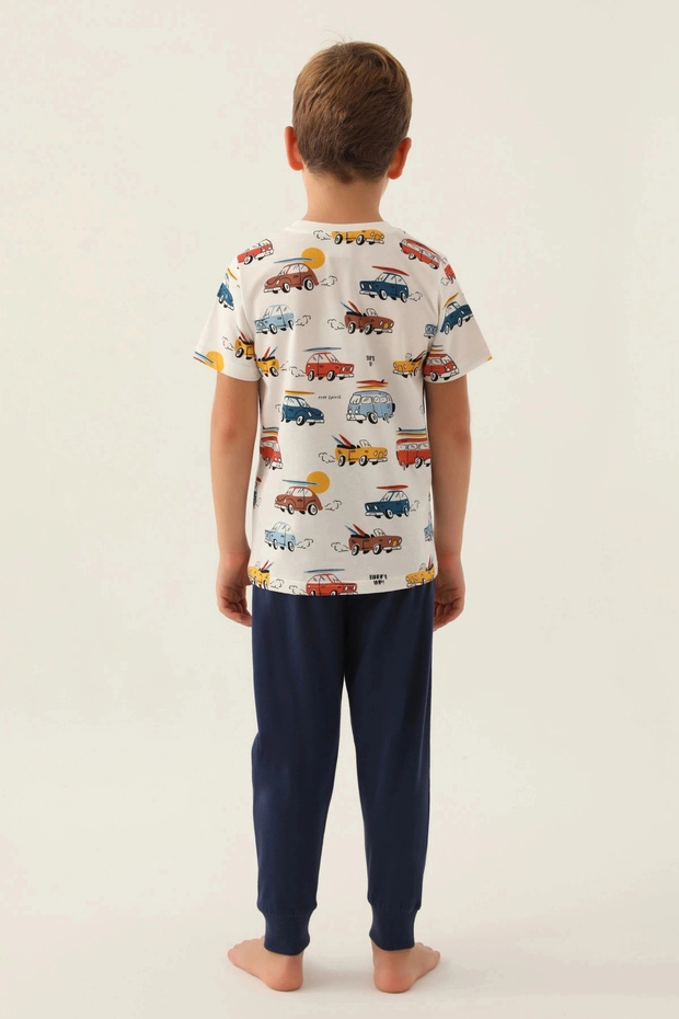 Boy double set - snow melange - 5