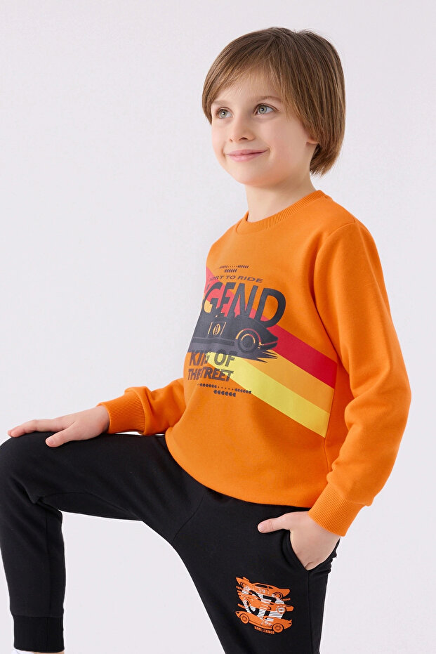 Boy's tracksuit - orange - 2