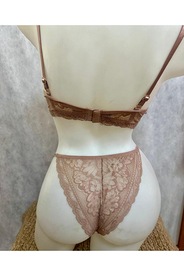 Padded lace bra set - 2