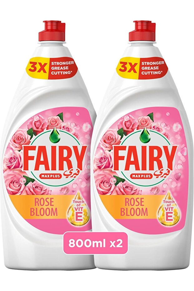Dishwashing Liquid, Rose Bloom, 2x800ml