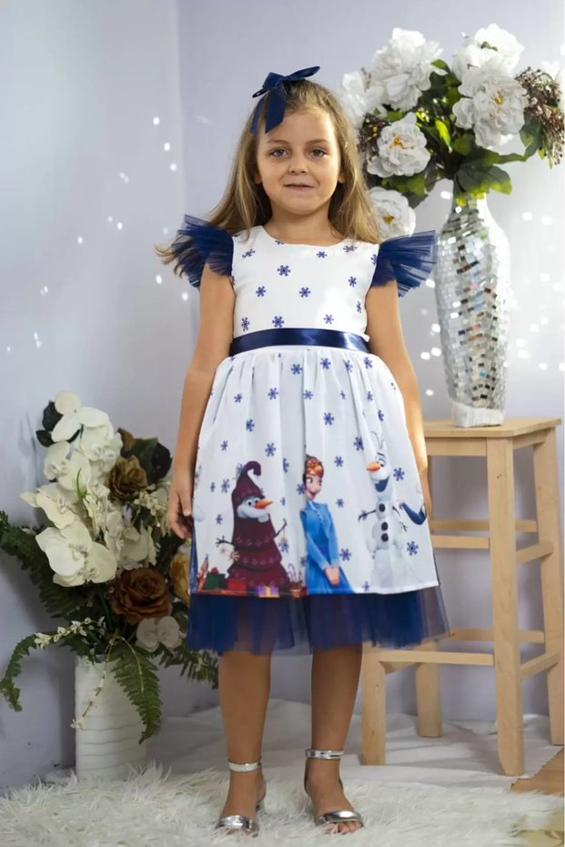 Girl's Holiday Wedding Party Birthday Dress