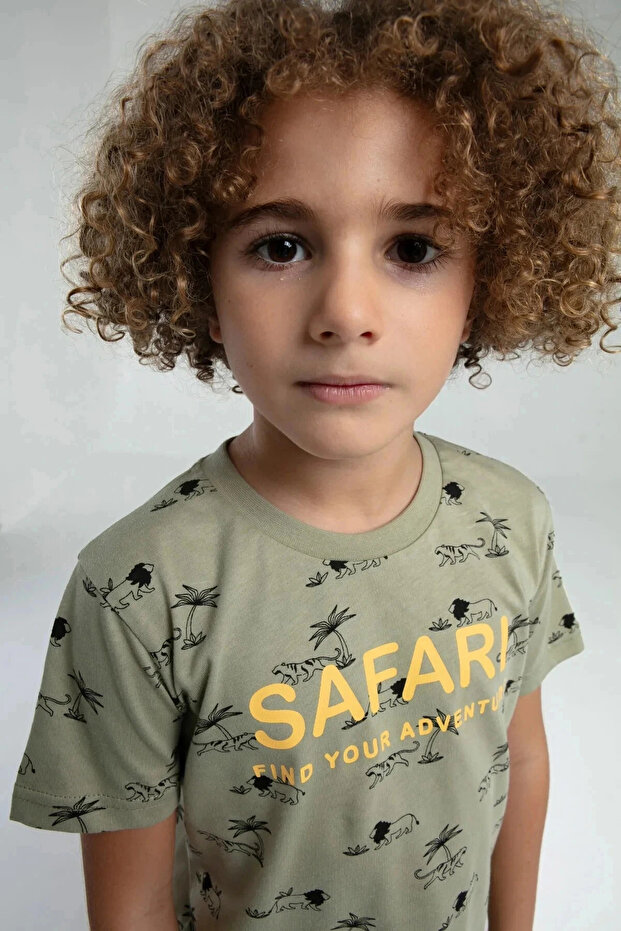 بدلة كابري خضراء للأولاد - 3