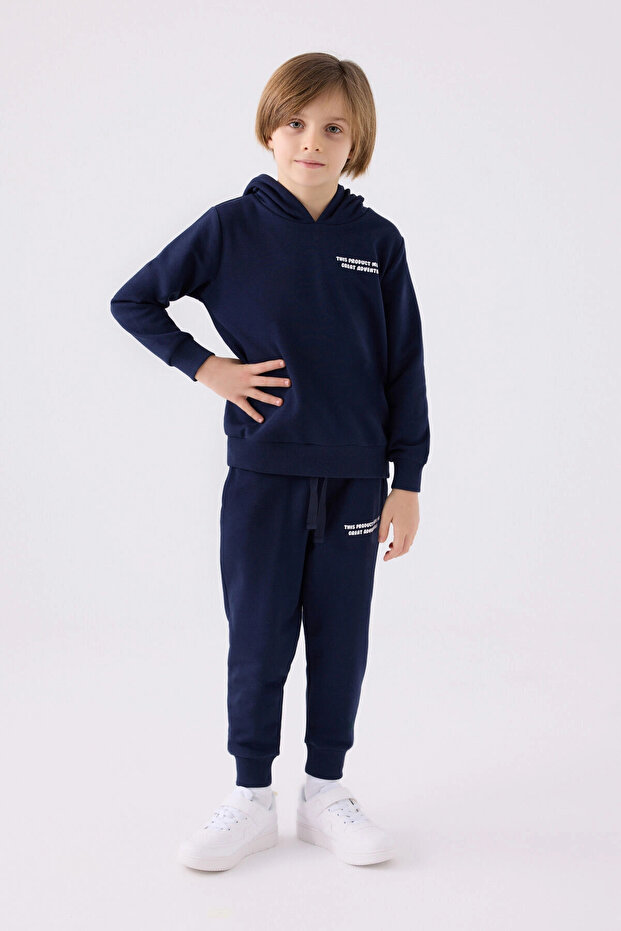 Boy's tracksuit - navy blue - 1