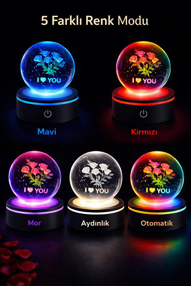 KRİSTAL KÜRE GECE LAMBASI - 3