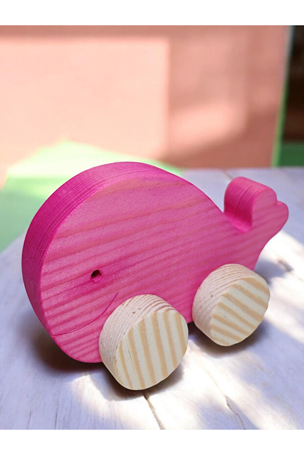 Wooden Toy Whale Natural Handmade Toy