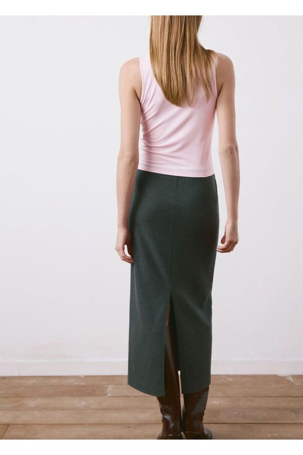 Perkins yaka dar kesim bluz - 4