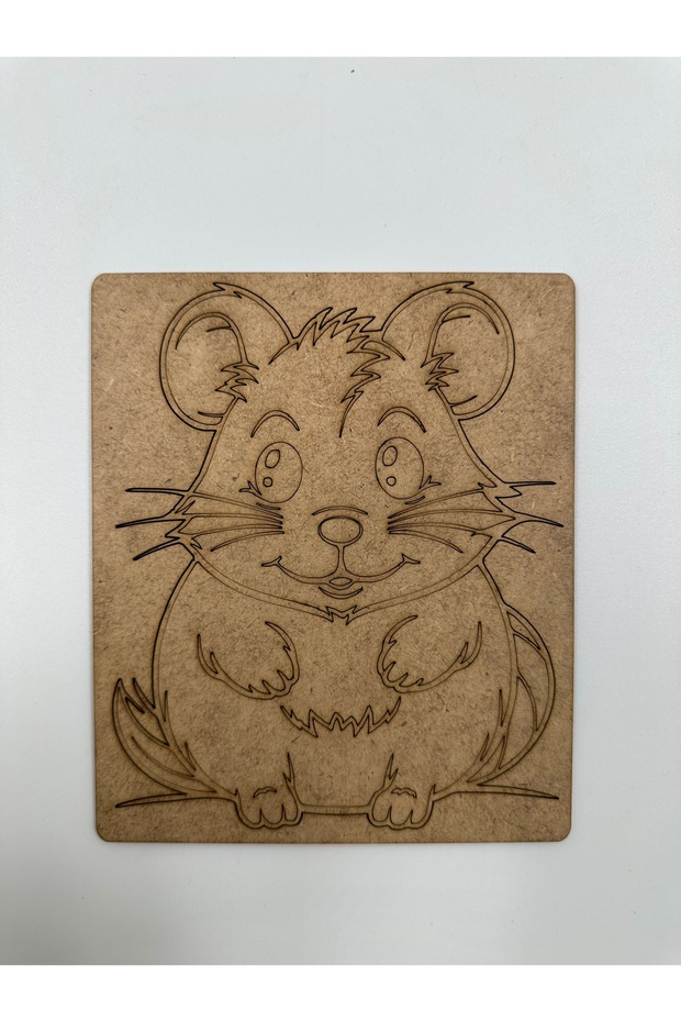10 Pieces Hamster Wooden Painting School Event Activity Art 15 cm