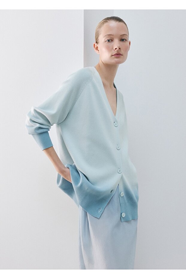 %100 pamuklu degrade ceket - 1