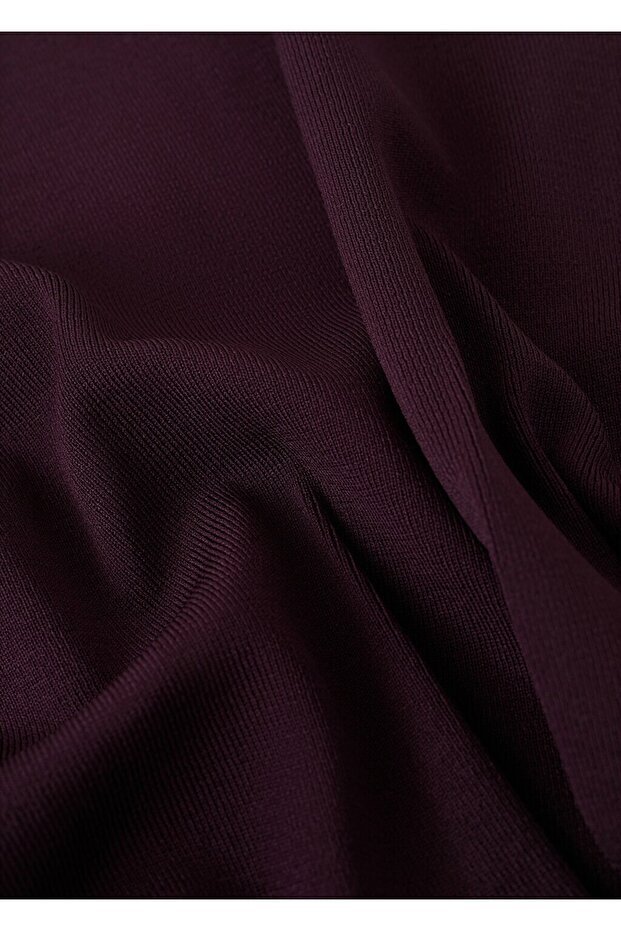 Düğmeli örgü bluz - 8