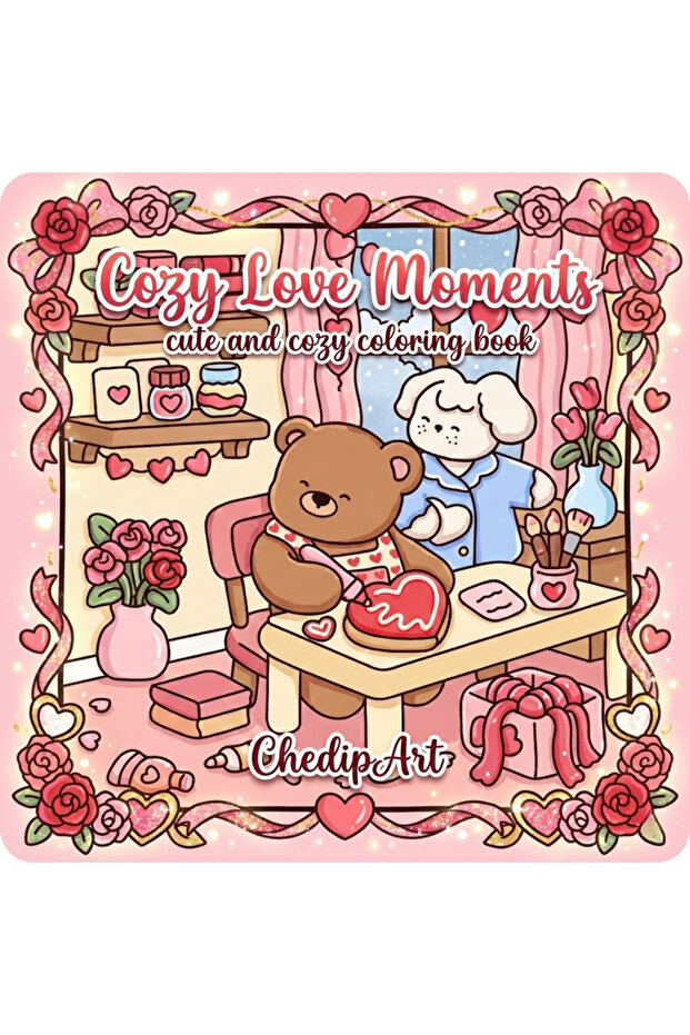 M&H Coloring Cozy Love Moments - 21x21 cm Boyama Kitabı, Çocuk ve Yetişkinler için