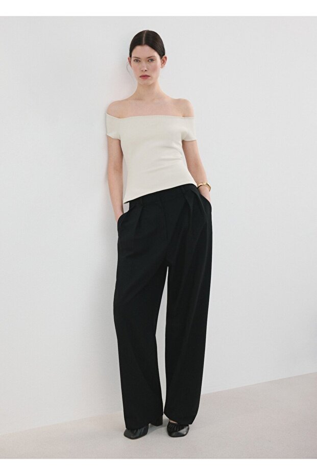 Straplez dar kesim bluz - 2