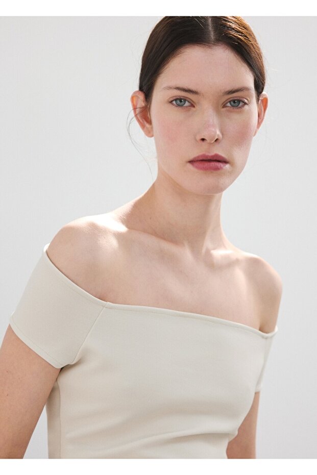 Straplez dar kesim bluz - 6