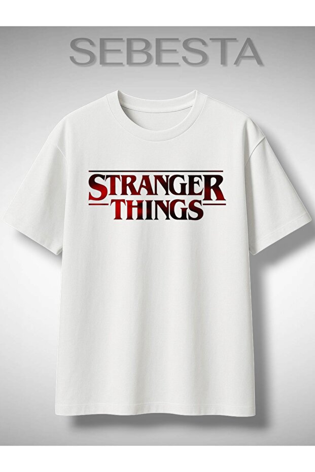 Stranger Things Printed Premium Oversize T-Shirt