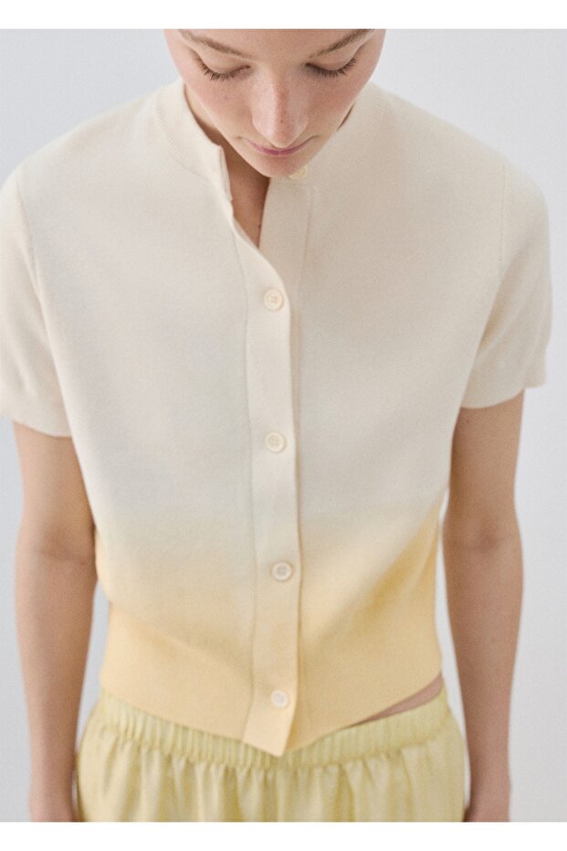 %100 pamuklu degrade ceket - 5