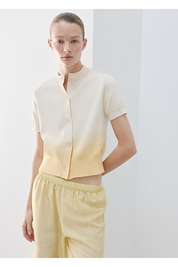 %100 pamuklu degrade ceket - 1