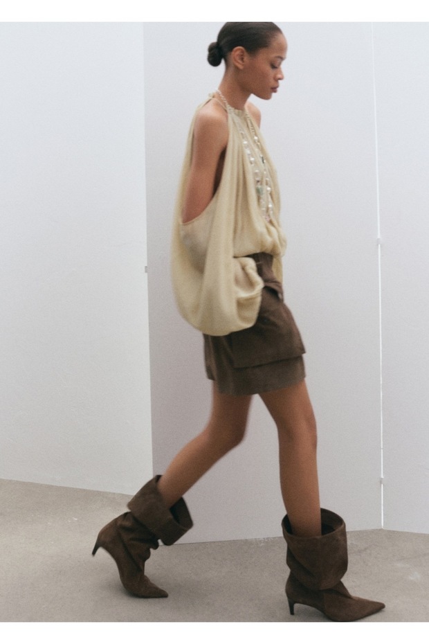 Omuzu açık bluz - 7