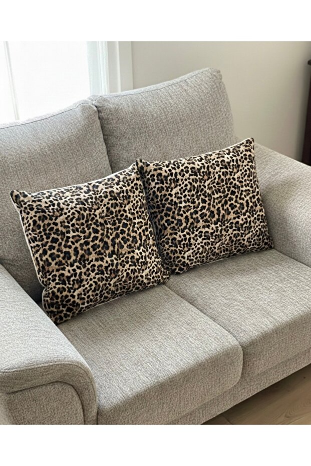 2-Pack Leopard Print Cushion Covers - 1
