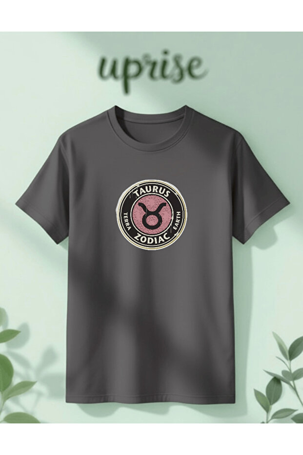 Taurus Zodiac Astrology Printed Cotton Oversize T-Shirt