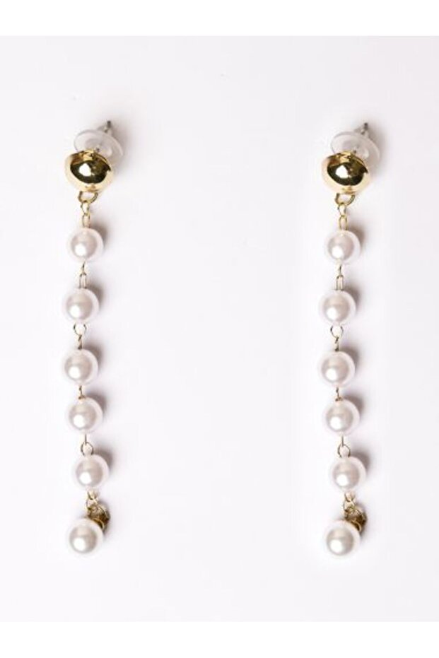 Pearl string earrings - 1