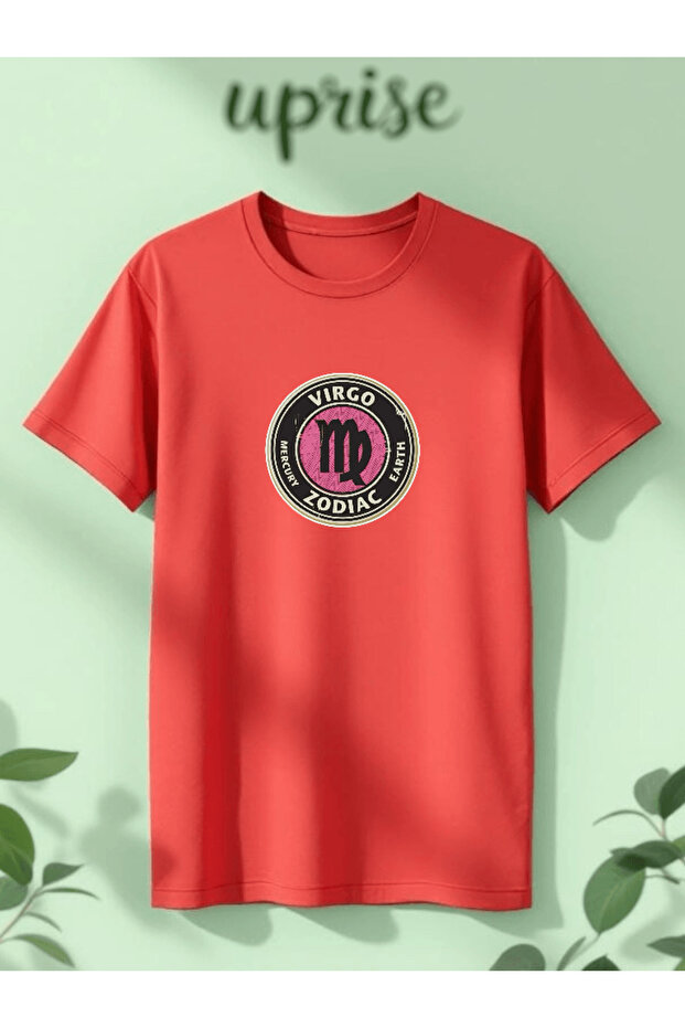 Virgo Virgo Zodiac Astrology Printed Cotton Oversize T-Shirt
