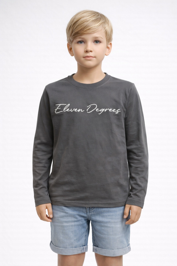 8-12 Years Old Boys' Long Sleeve T-Shirt