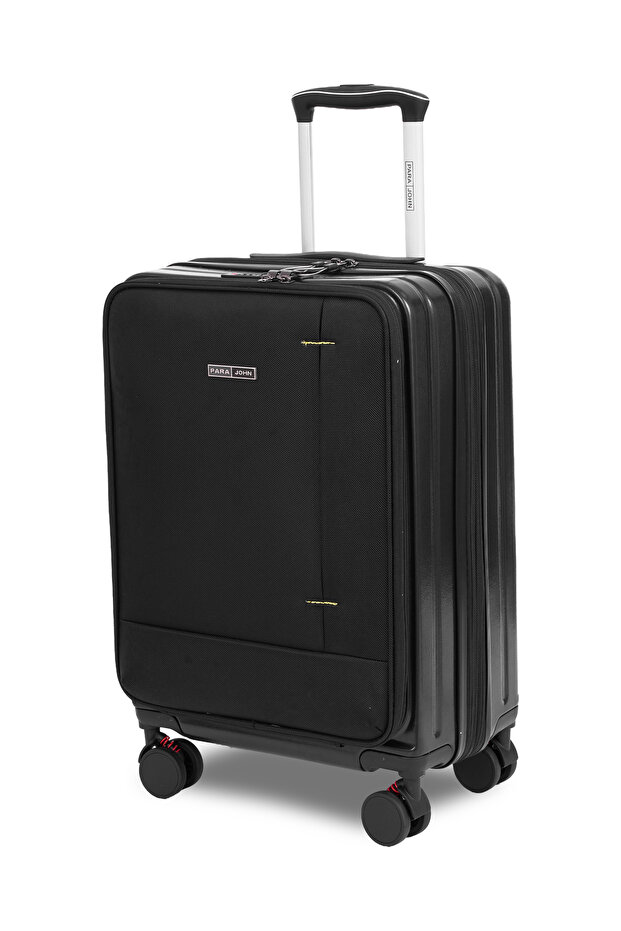 Front Open 20 Inch Cabin Luggage – Premium ABS + Nylon, 8 Wheels, 55 cm Hard Trolley