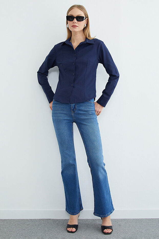 Basic Pensli Slim Fit Gömlek - 5