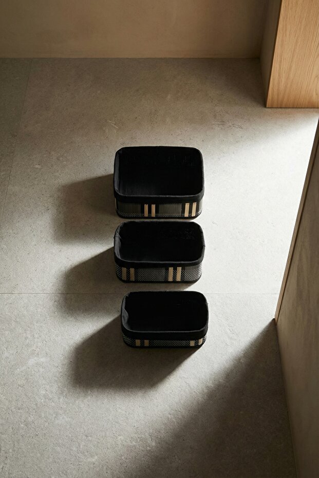 Nordic 3 lü Bambu Sepet Seti - 2