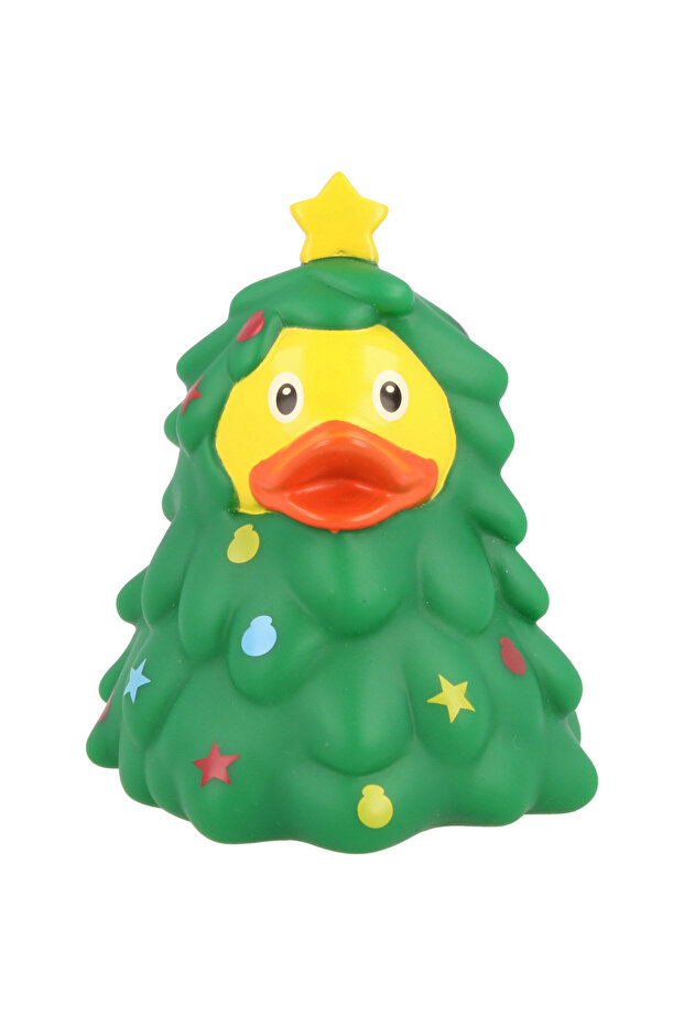 CHRISTMAS TREE DUCK GREEN/YELLOW SMALL