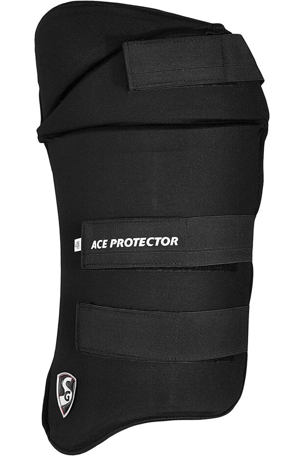 Combo Ace Protector Black Thigh Pad for Adults – Left Hand, Adjustable & Comfortable
