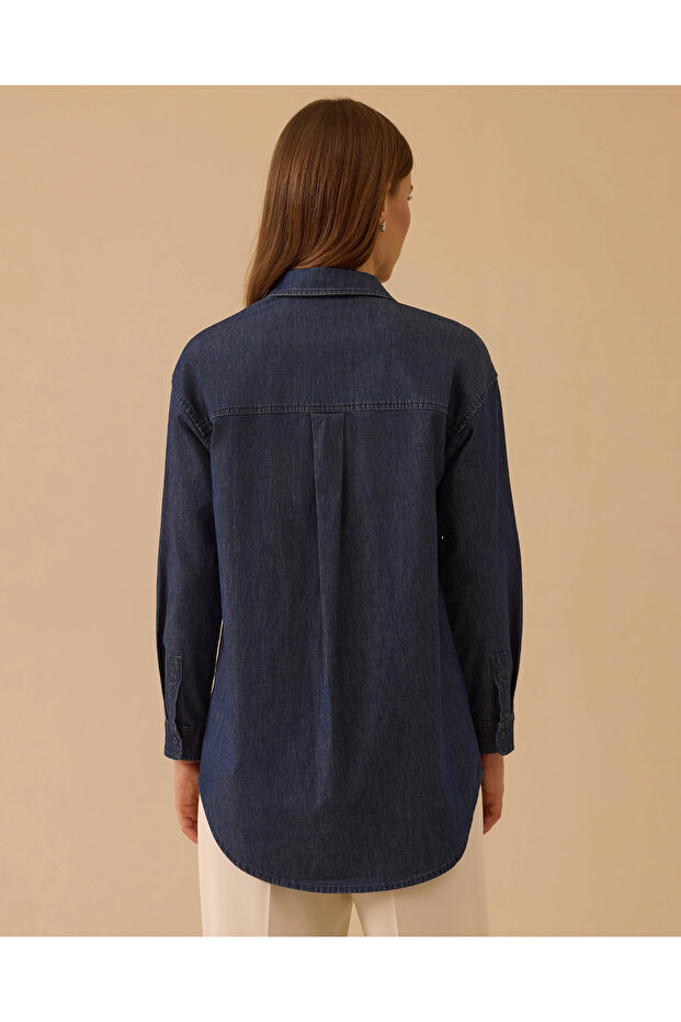 Taşlı Jean Gömlek - 3