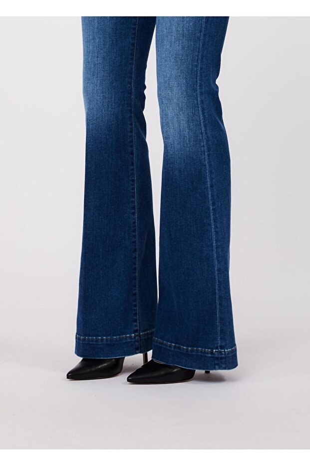 Yüksek Bel Bootcut Jean - 3
