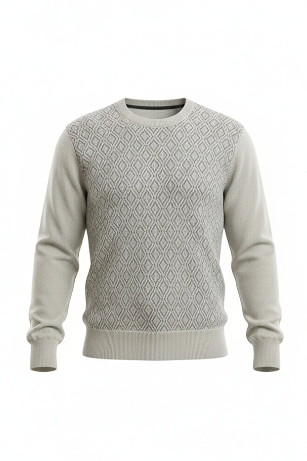 سترة رجالية برقبة دائرية - 4