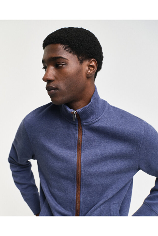 Erkek Mavi Regular Fit Hırka - 4