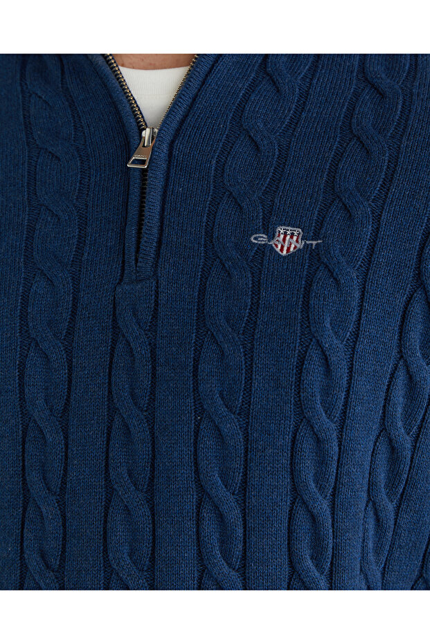 Erkek Mavi Regular Fit Kazak - 5