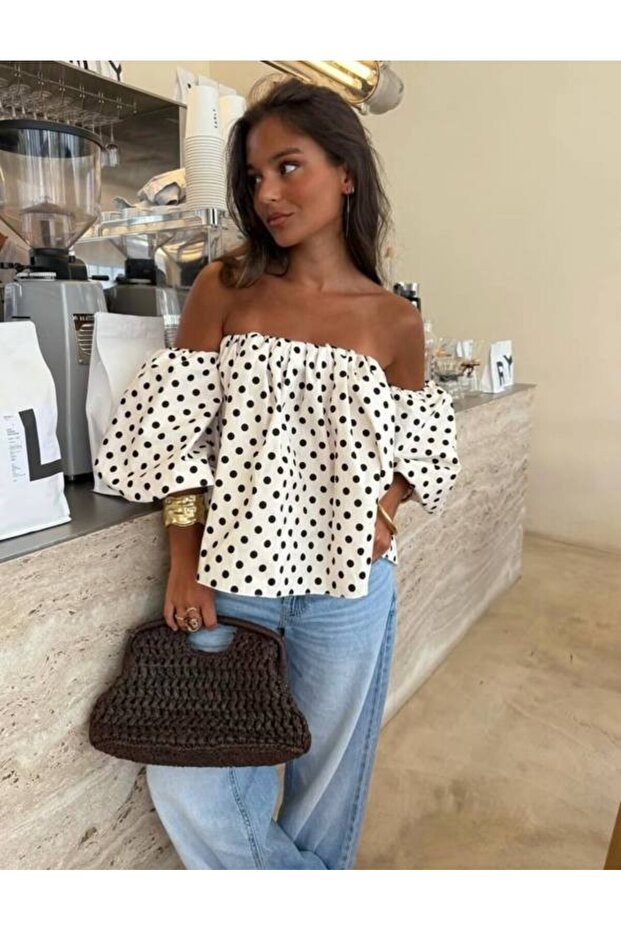 بلوزة منقطة - 3