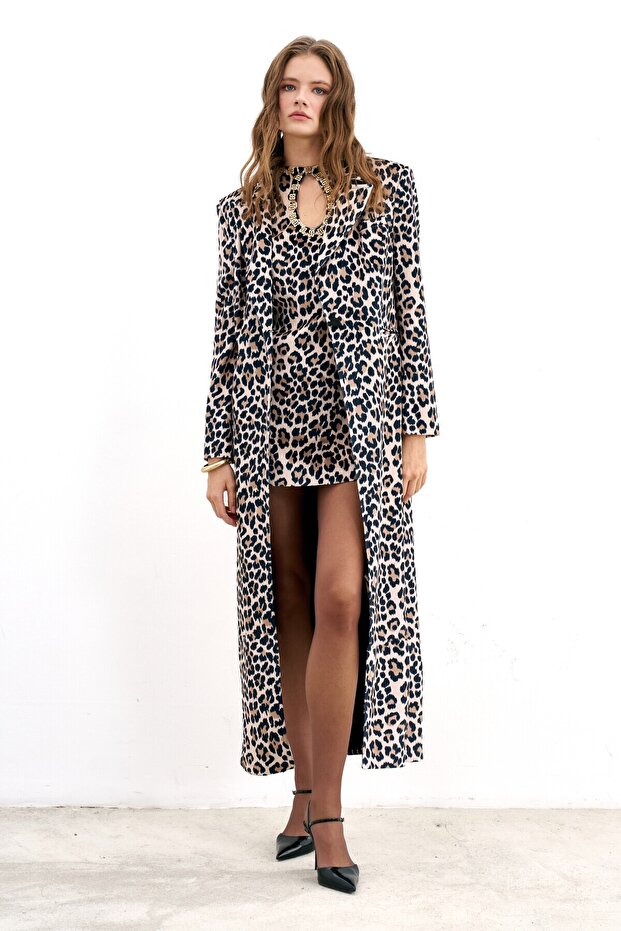 LONG LEOPARD COAT - 3