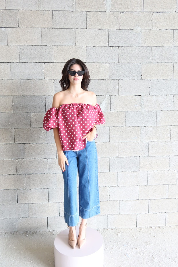 بلوزة منقطة - 2