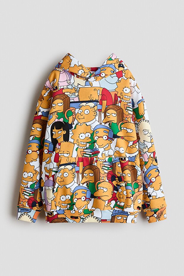 Kapüşonlu ve Baskılı Üst - 1