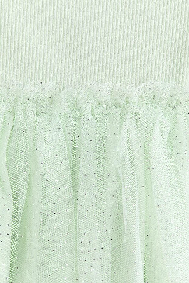 Tül Etekli Elbise - 2