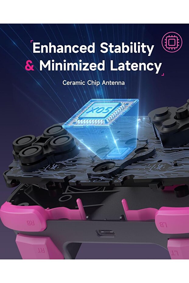 X05 2.4g Wireless Gaming Controller for PC/Steam/iPhone/Android/Switch, Bluetooth Controller Gamepad - 8