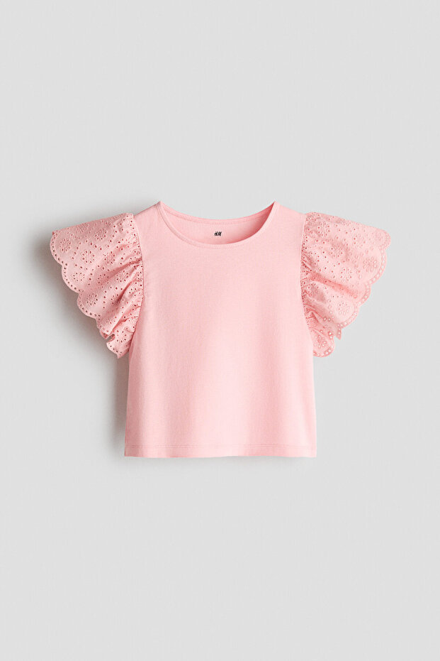 Volan Kollu ve Nakış İşlemeli Üst - 1