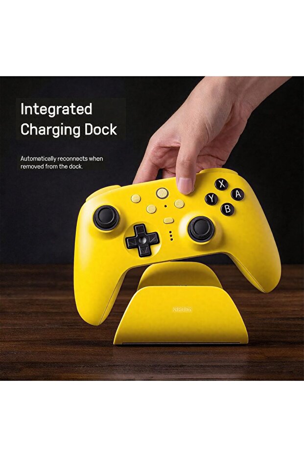 وحدة تحكم بلوتوث WeChip و8Bitdo Ultimate 2 (تحديث عصا التحكم TMR)، حلقة نار RGB، هال قابلة للتبديل - 5