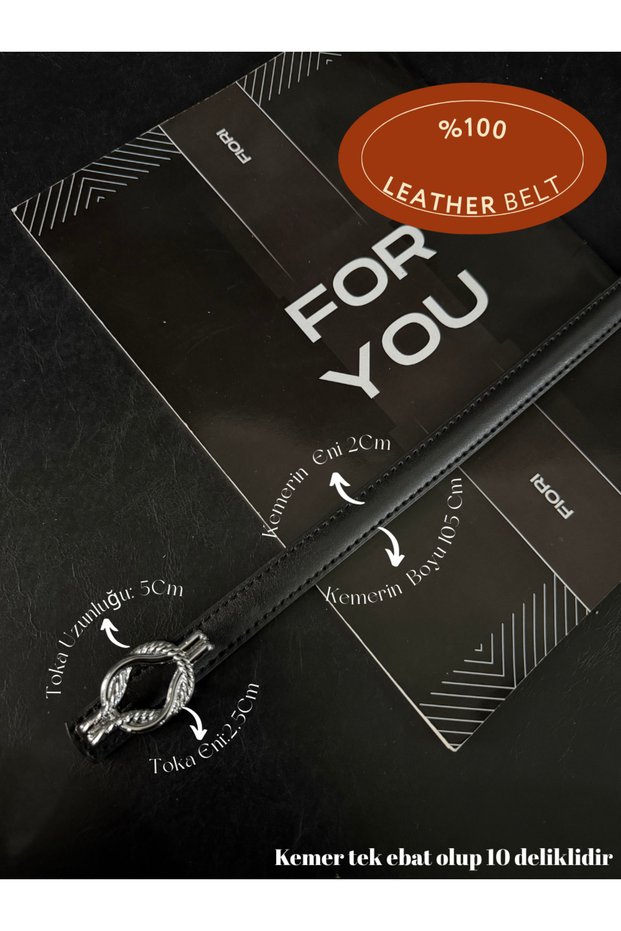 Genuine Leather Curved Long Buckle Thin Women's Belt, Coat Belt, Shirt Belt, Dress Belt