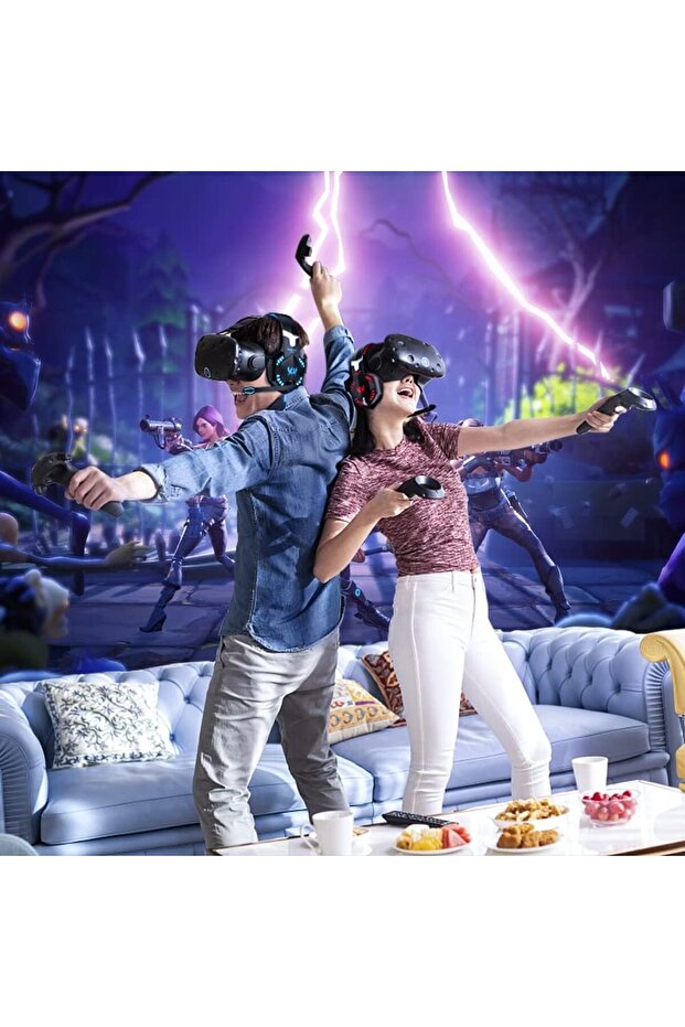 سماعة رأس للألعاب من فيرجن تك G2000 مع تحكم في مستوى الصوت، لون أزرق - 3