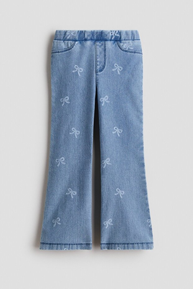 Kot Görünümlü İspanyol Paça Jegging - 1